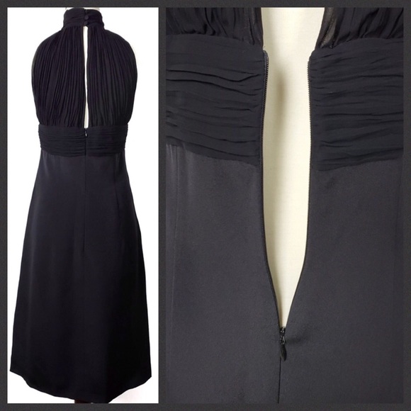 Escada Black Silk Sleeveless Dress Size 34 = Small - Picture 4 of 8